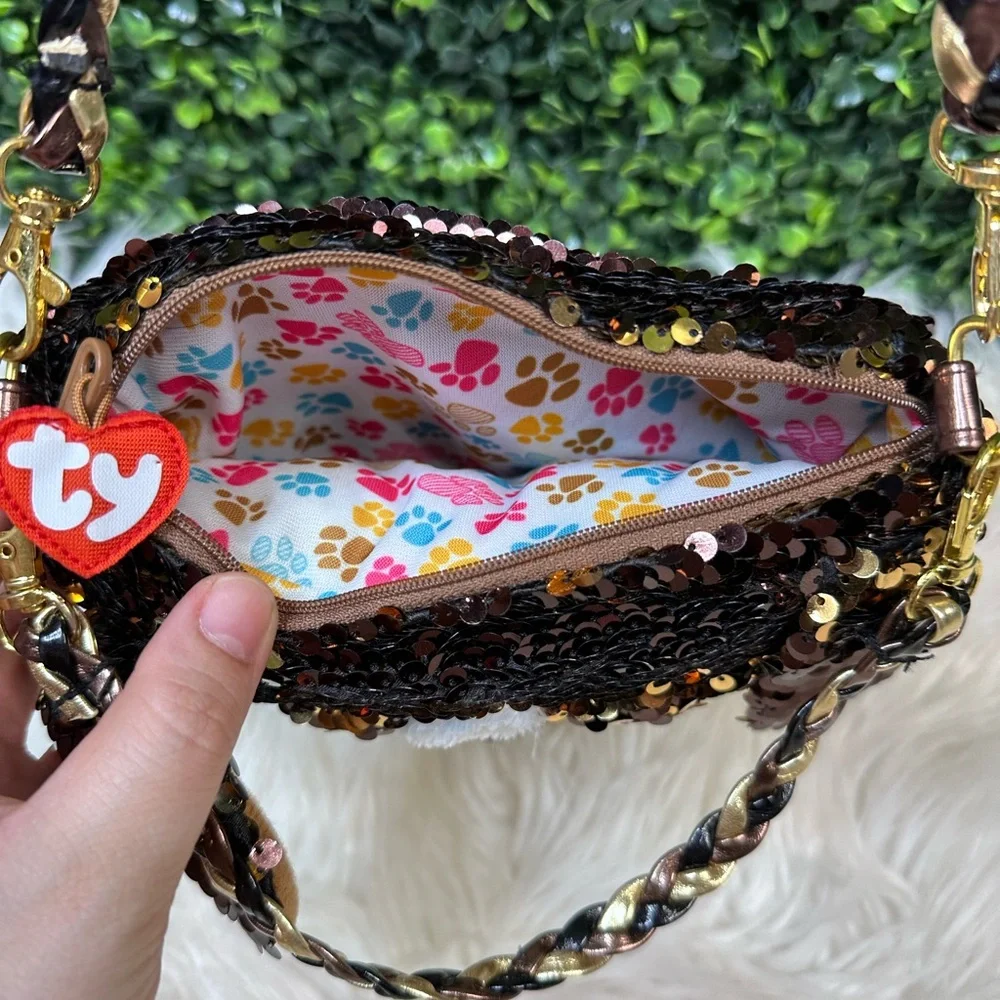 Sequin‎ Dog Face kids Bag nwot collectible